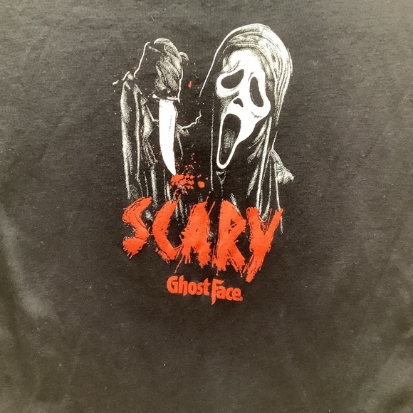 Bioworld Size M Black Scary Ghost Face Tee. - Picture 2 of 7